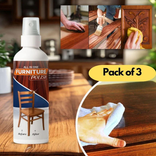 All-In-One Furniture Polish (Pack of 3) — Shine, Protect & Revive
