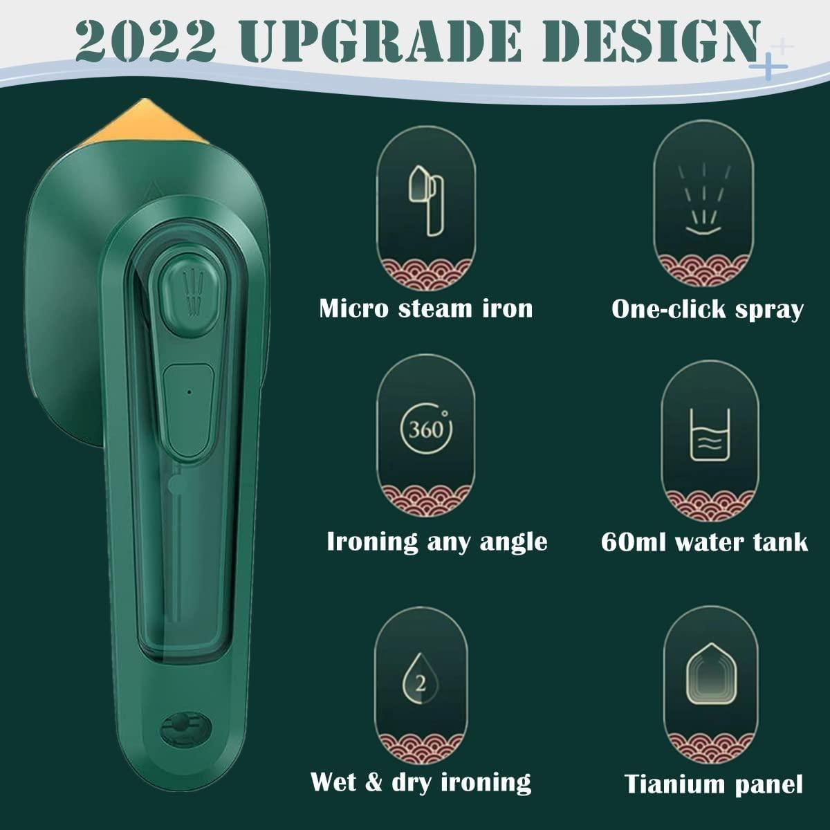 Travel Handheld Iron & Steamer – Compact, Dry & Wet Use