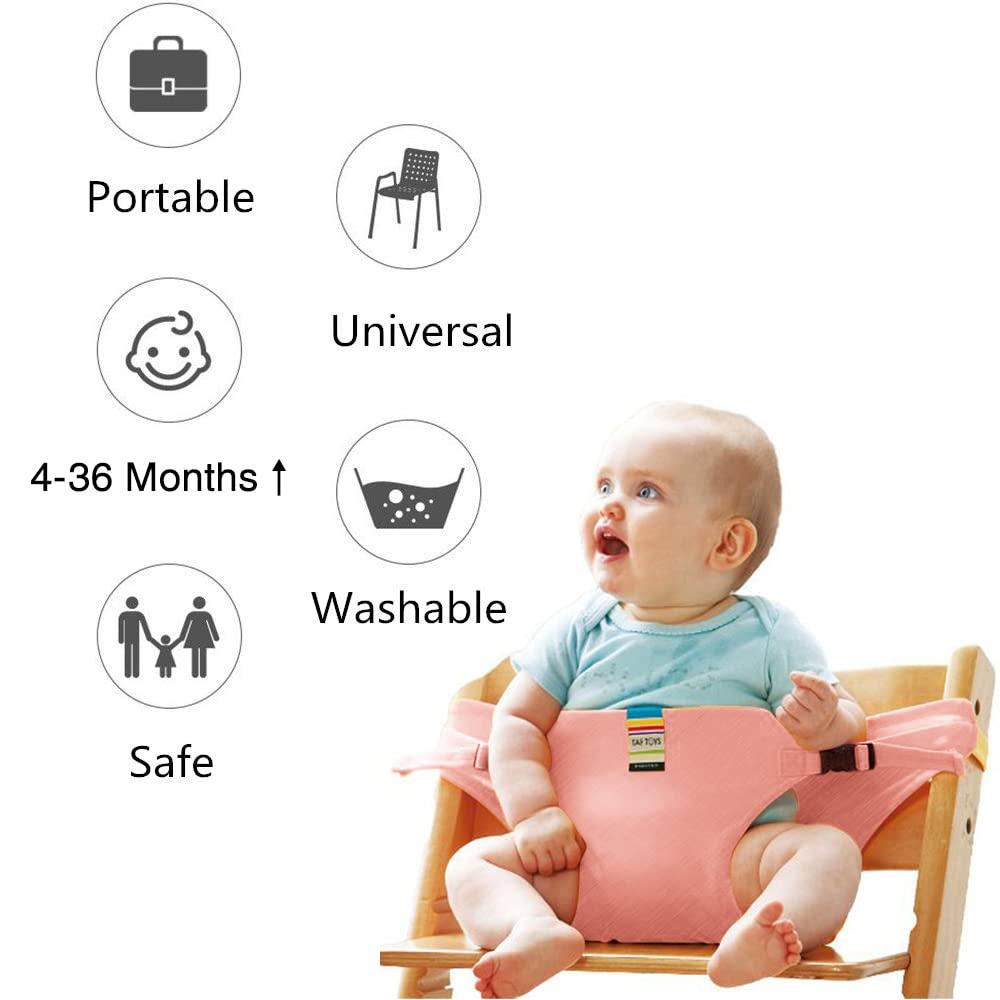 Baby Feeding High Chair Seat with Safety Strap