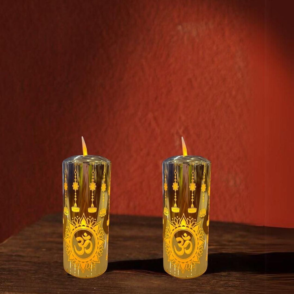 Moving Flame LED Lamp — Glow Lamp for Home Ambience