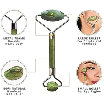 Glow & Roll: Jade Facial Roller and Massager for Radiant Skin