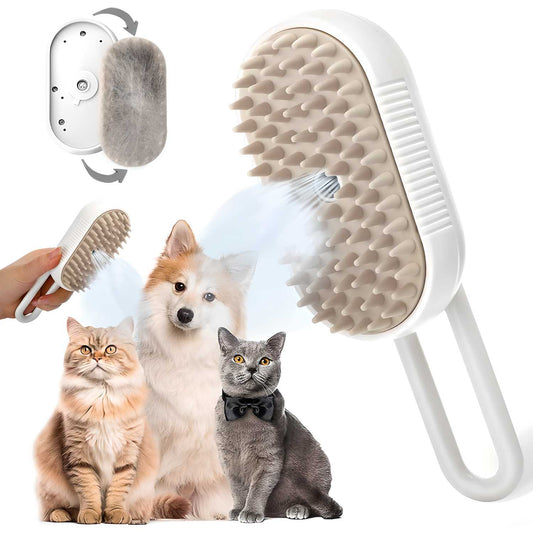 Steam Groomer Brush for Dogs & Cats – Pet Spa at Home
