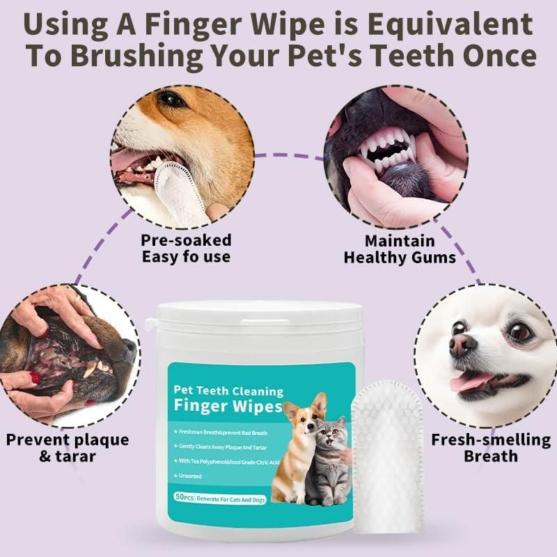 Pet Dental Wipes — Hassle-Free Oral Care for Cats & Dogs