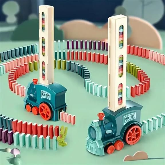 Domino Train Set Toy with Sound — BPA-Free & Fun for Kids