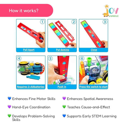 Domino Train Set Toy with Sound — BPA-Free & Fun for Kids