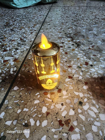 Moving Flame LED Lamp — Glow Lamp for Home Ambience