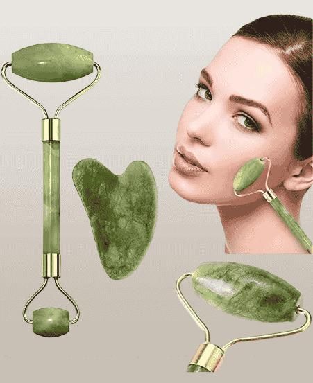 Glow & Roll: Jade Facial Roller and Massager for Radiant Skin