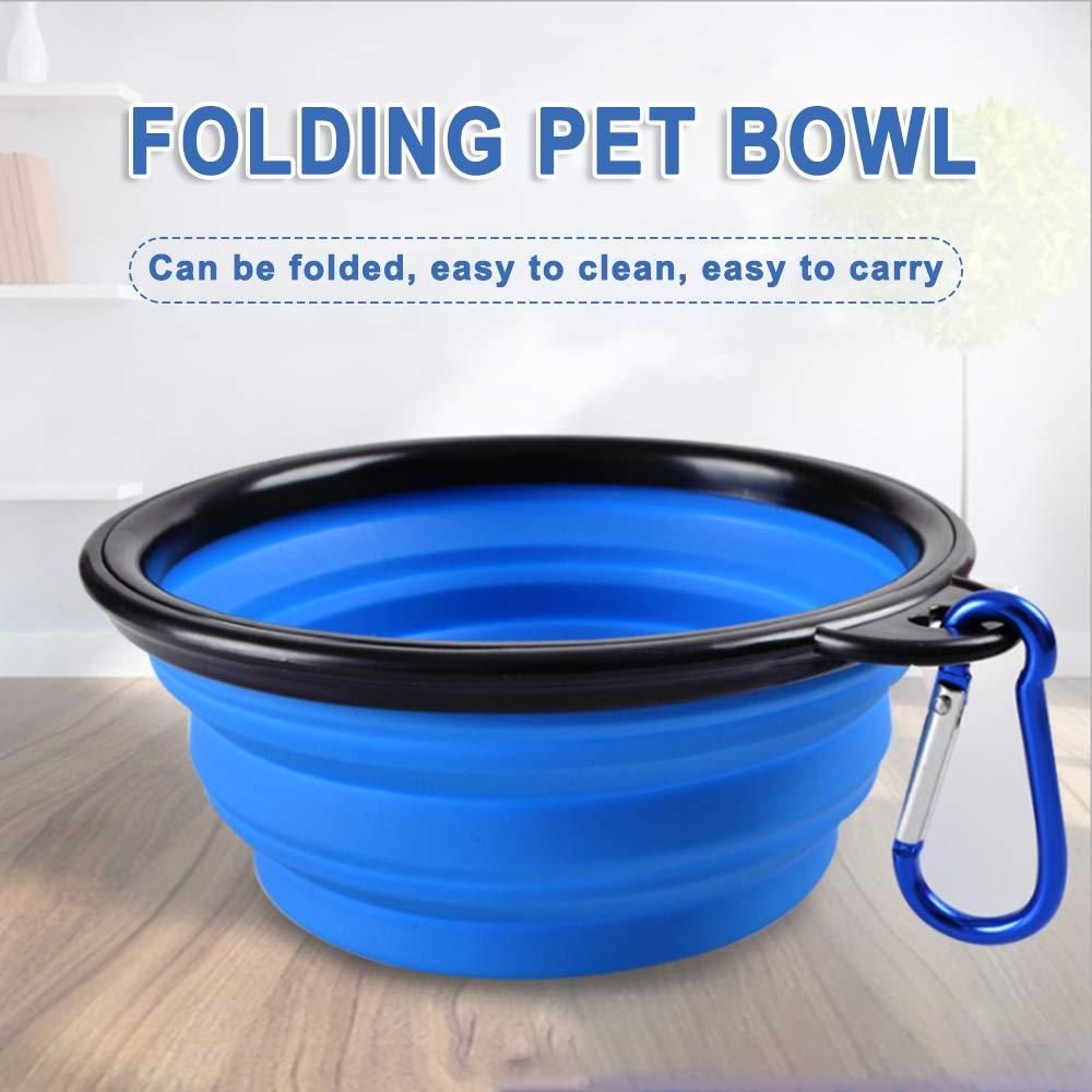 Foldable Silicone Pet Feed Bowl — Travel Ready for Dogs & Cats