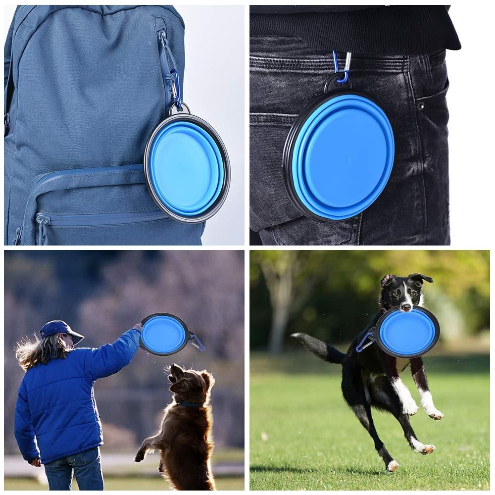 Foldable Silicone Pet Feed Bowl — Travel Ready for Dogs & Cats