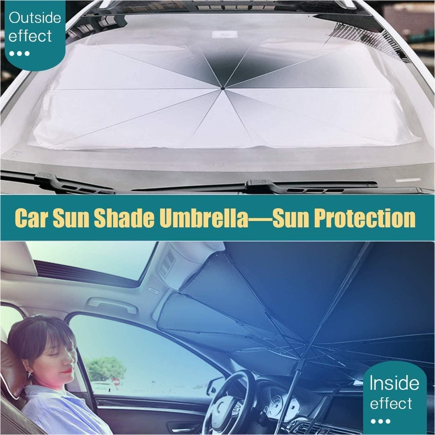 Car Windshield Sun Shade Umbrella – UV & Heat Protection