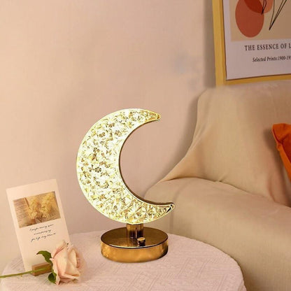 Moon Glow Table Lamp — Celestial Ambience for Your Home
