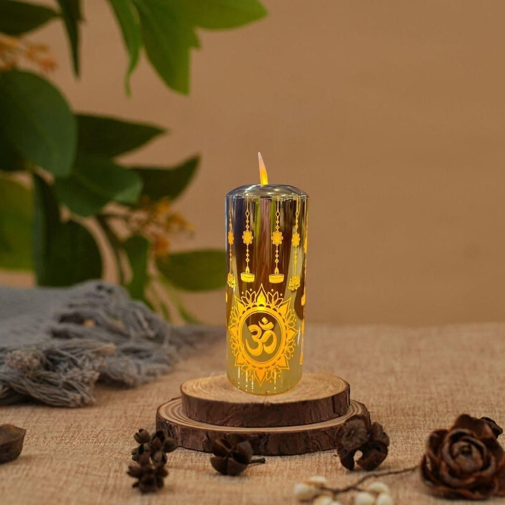 Moving Flame LED Lamp — Glow Lamp for Home Ambience