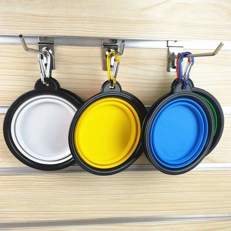 Foldable Silicone Pet Feed Bowl — Travel Ready for Dogs & Cats