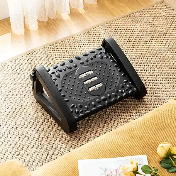 Adjustable Footrest with Massage Support – Comfort for Home & Office