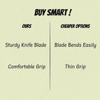 Sturdy Stainless Steel 2-in-1 Clever Cutter Knife for Everyday Kitchen Use