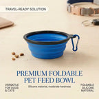 Foldable Silicone Pet Feed Bowl — Travel Ready for Dogs & Cats