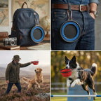 Foldable Silicone Pet Feed Bowl — Travel Ready for Dogs & Cats