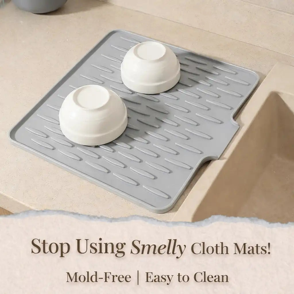 Silicone Dish Drying Mat for Kitchen